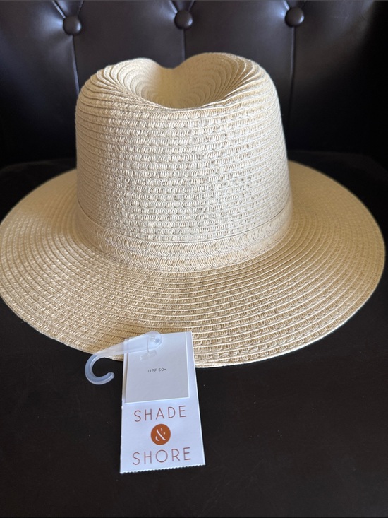 Shade & Shore Accessories - BOGO Shade & Shore Women's Cream Straw Fedora Hat (Buy 1 Get 1 Free)